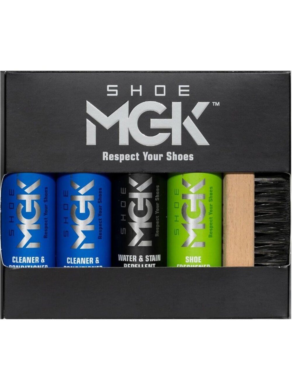 Shoe Cleaner & Care Kit: Water & Stain Protection for Sneakers, Leather & Dress